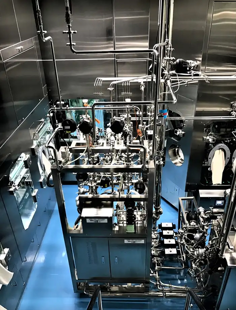 マスフロー充填ユニット~ピュアテック社製アイソレーター接続 イメージ図